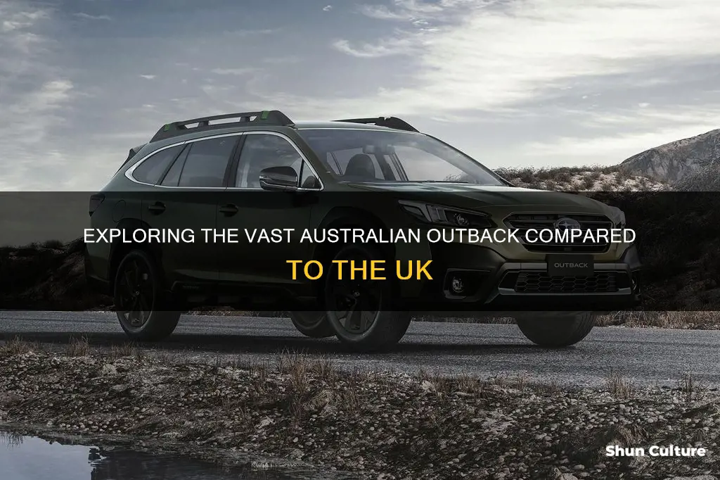 how big is the australian outback compared to uk