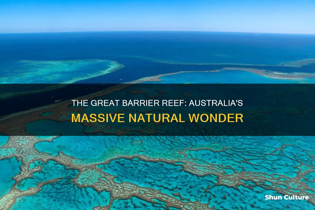 how big is the great barrier reef in australia
