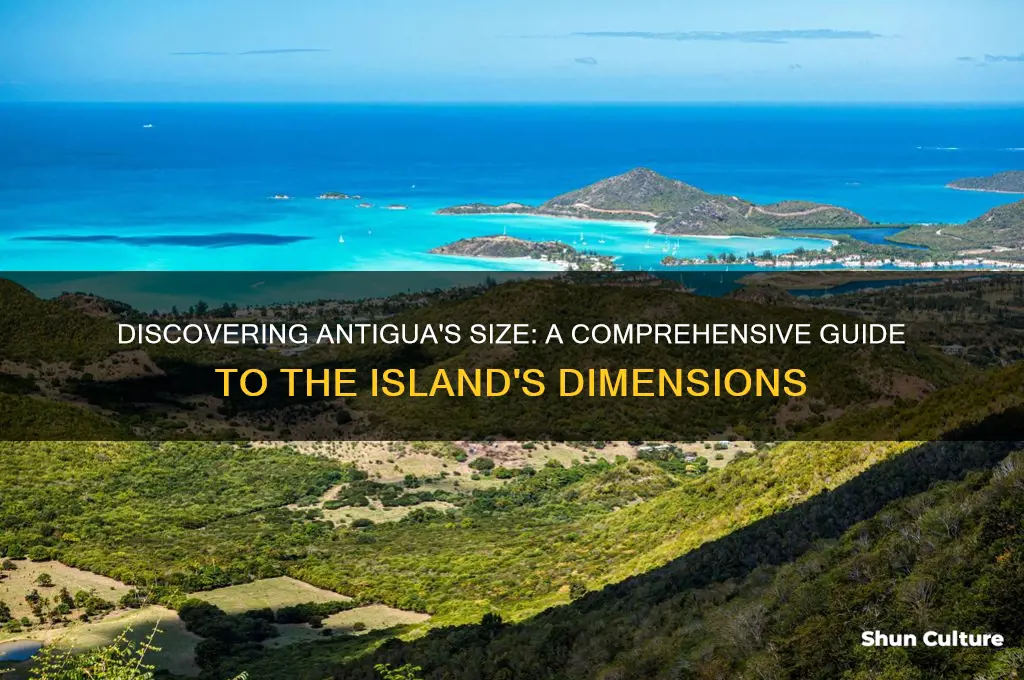how big is the island of antigua