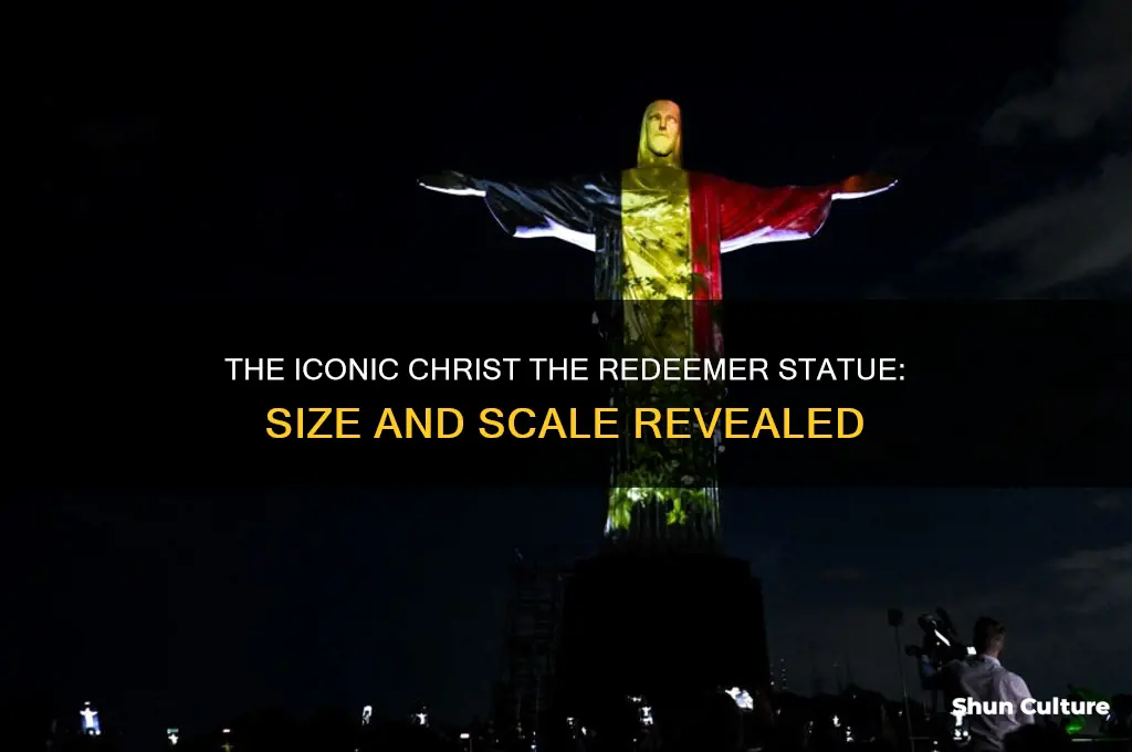 how big is the statue in brazil