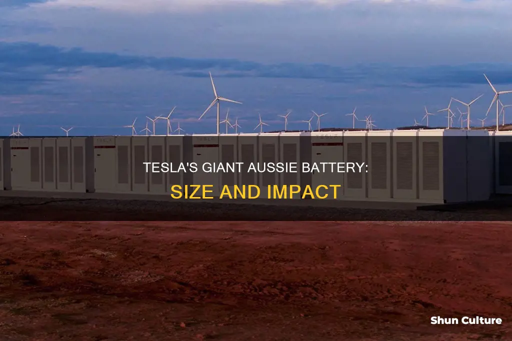 how big is the tesla battery in australia