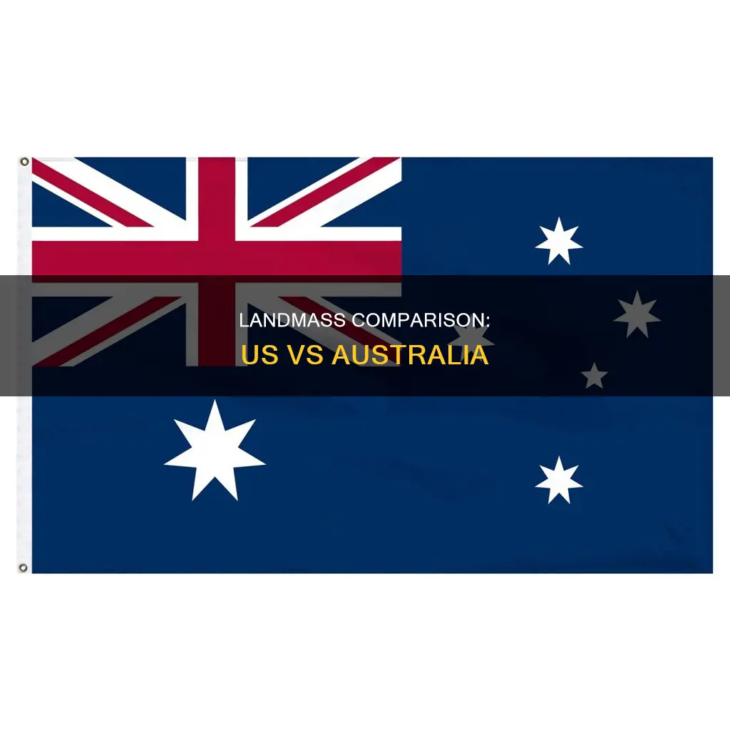 how big is the us compared to australia