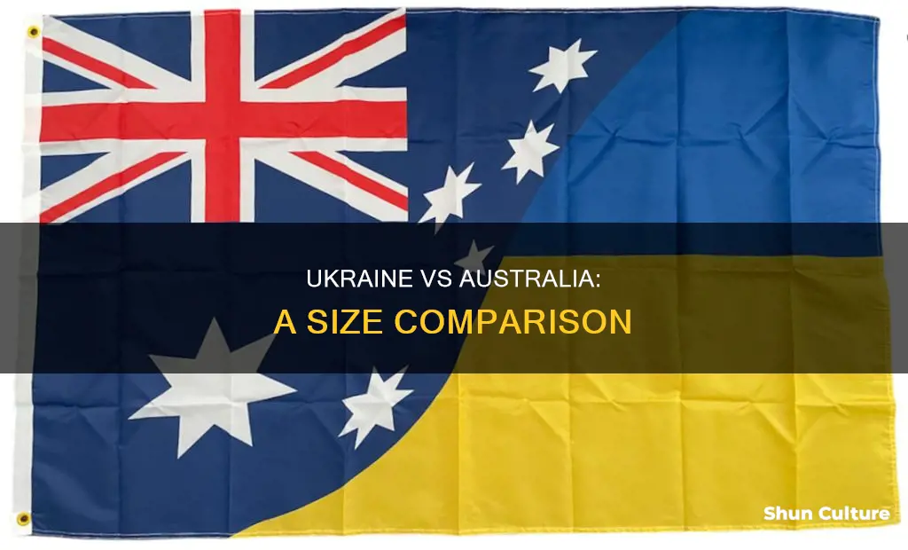 how big is ukraine compared to australia
