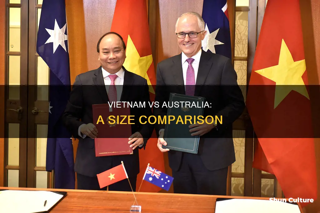 how big is vietnam compared to australia