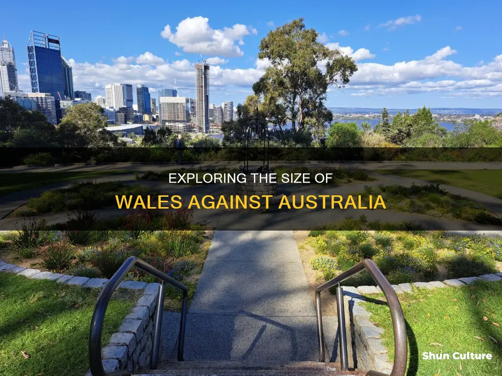 how big is wales compared to australia