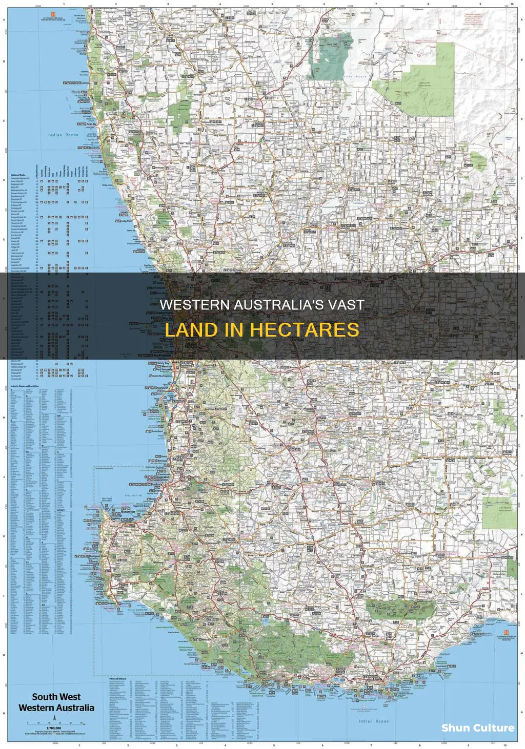 how big is western australia in hectares