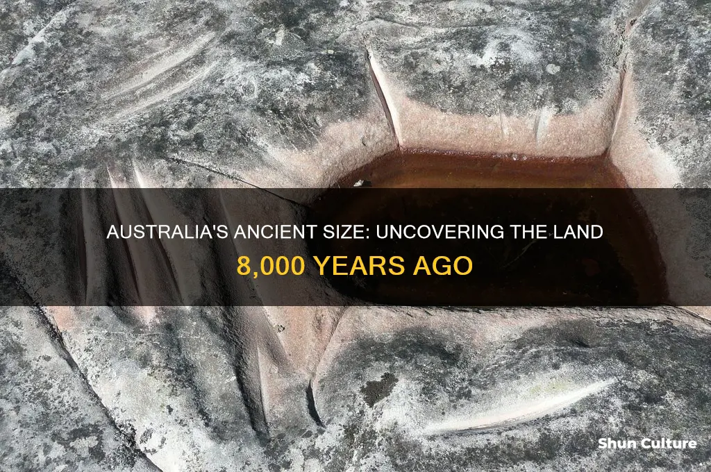 how big was australia 8000 years ago