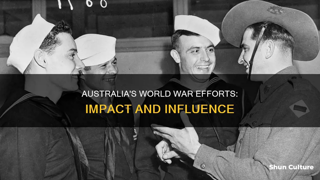 how big was australias influence in world war