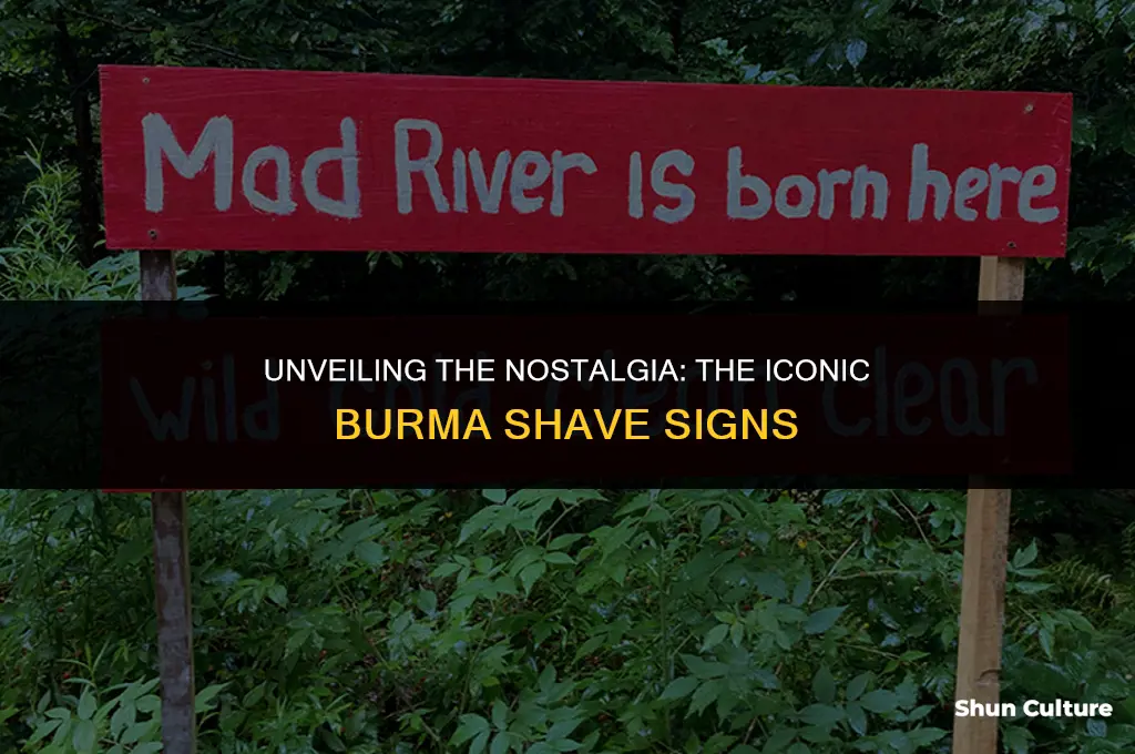 how big were burma shave signs