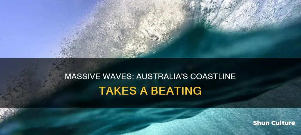 how big were the waves that hit the australian coastline