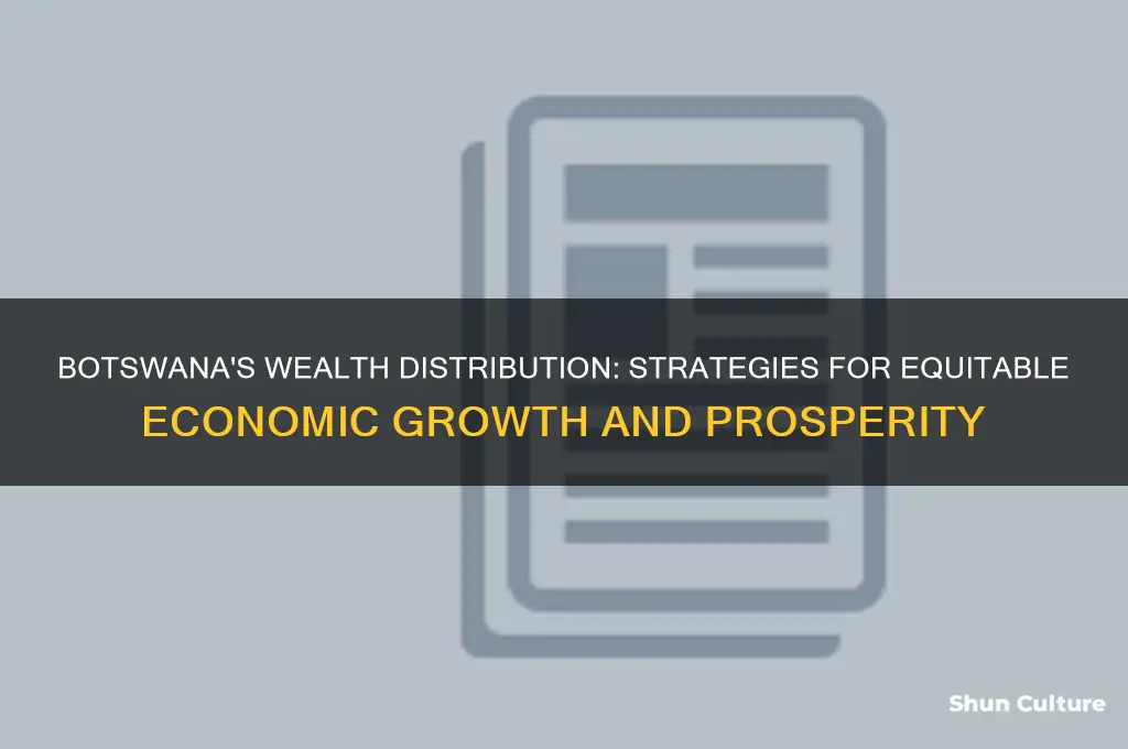 how botswana distributes wealth