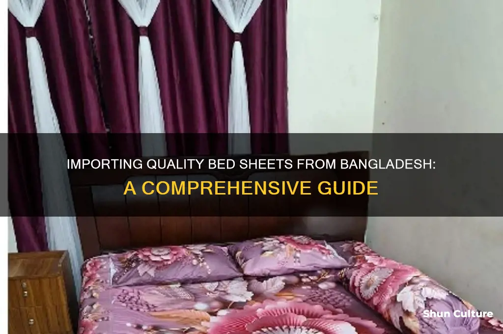 how bring bed sheet from bangladesh