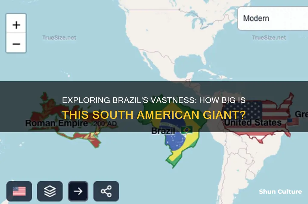 how bug is brazil