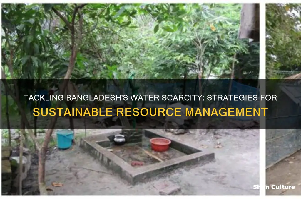 how can bangladesh manage to solve the scarcity of water