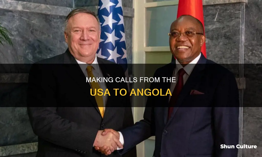 how can I call from usa to angola