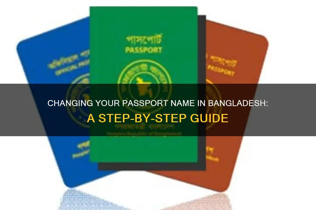 how can I change my passport name in bangladesh