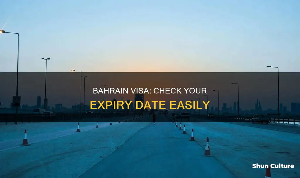 how can I check my bahrain visa expiry date