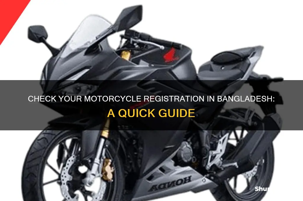 how can I check my motorcycle registration in bangladesh
