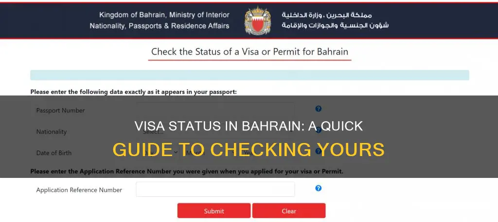 how can I check my visa status in bahrain