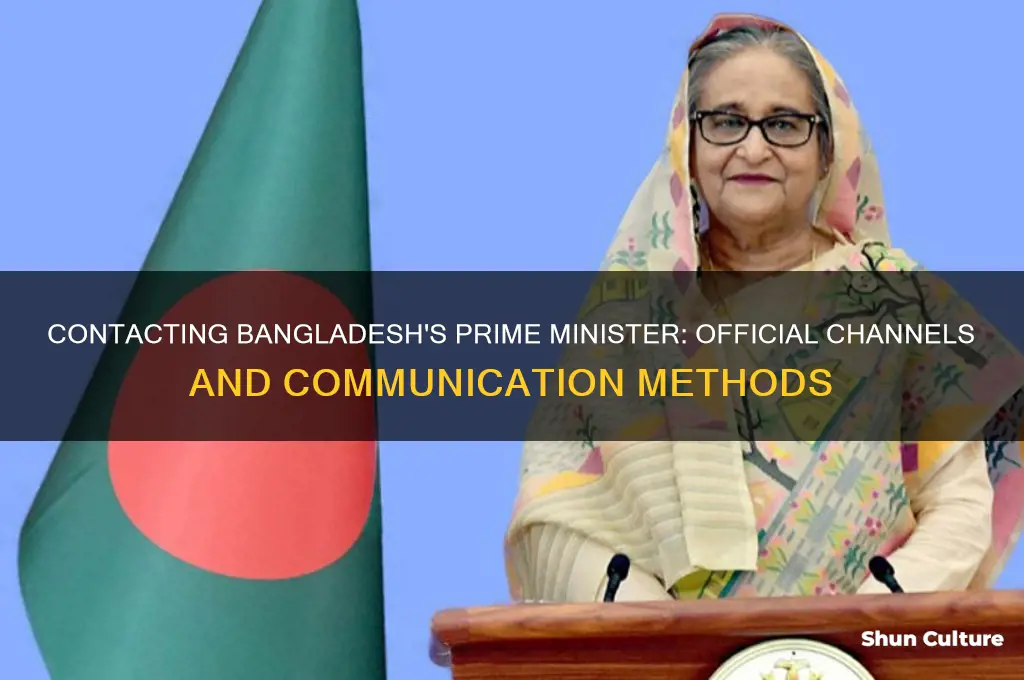 how can I contact the prime minister of bangladesh
