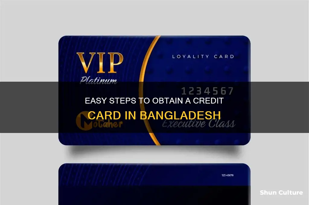how can I get a credit card in bangladesh