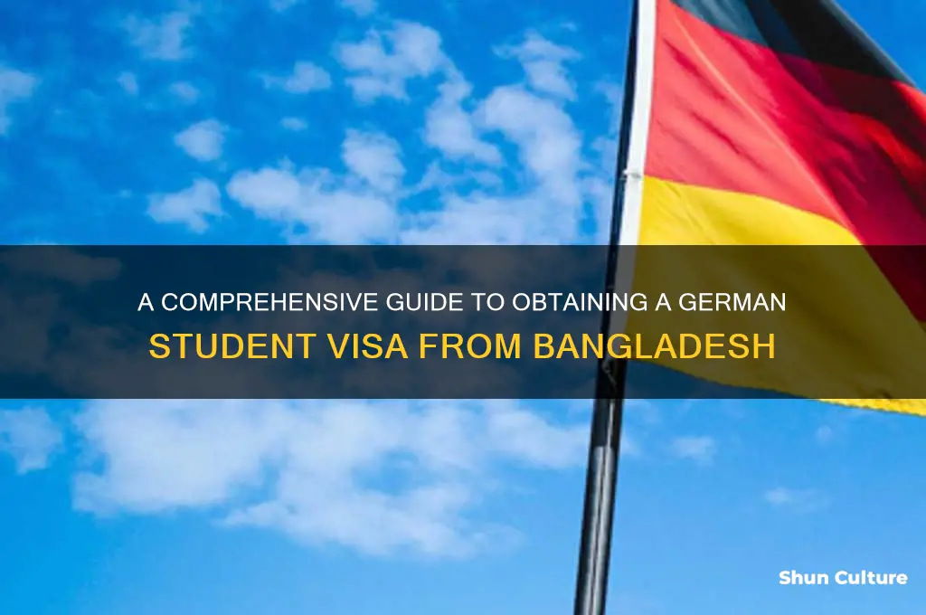 how can I get germany student visa from bangladesh