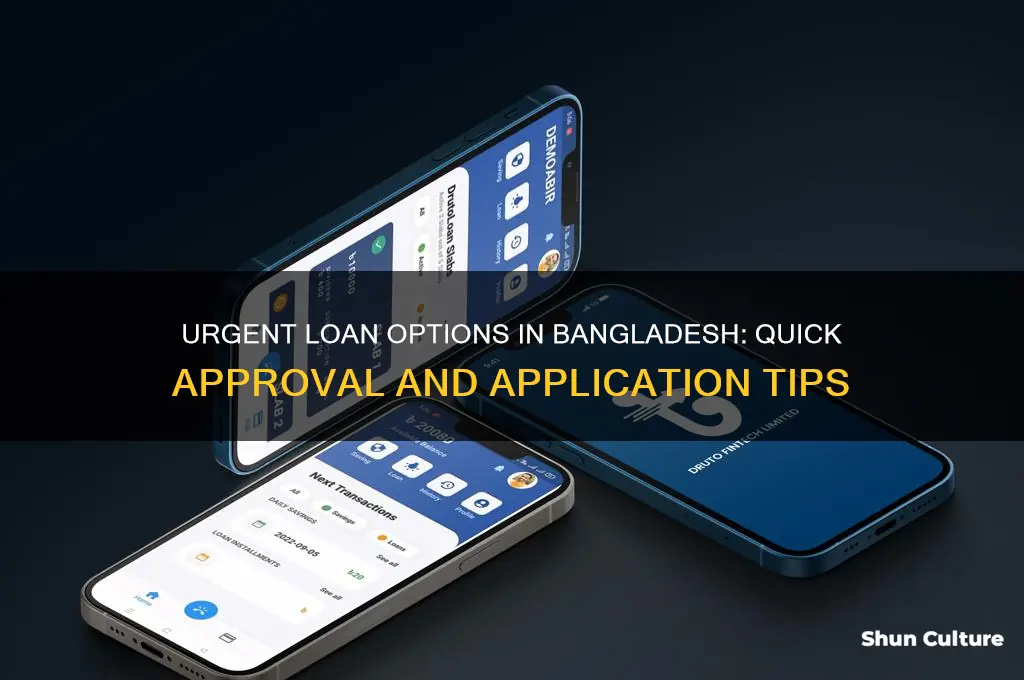how can I get urgent loan in bangladesh