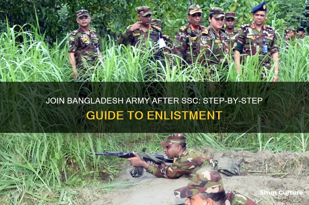how can I join bangladesh army after ssc