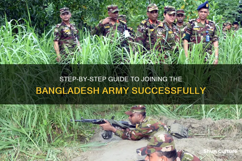 how can I join bangladesh army