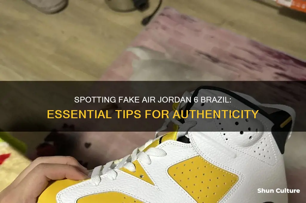 how can I spot fake air jordan 6 brazil
