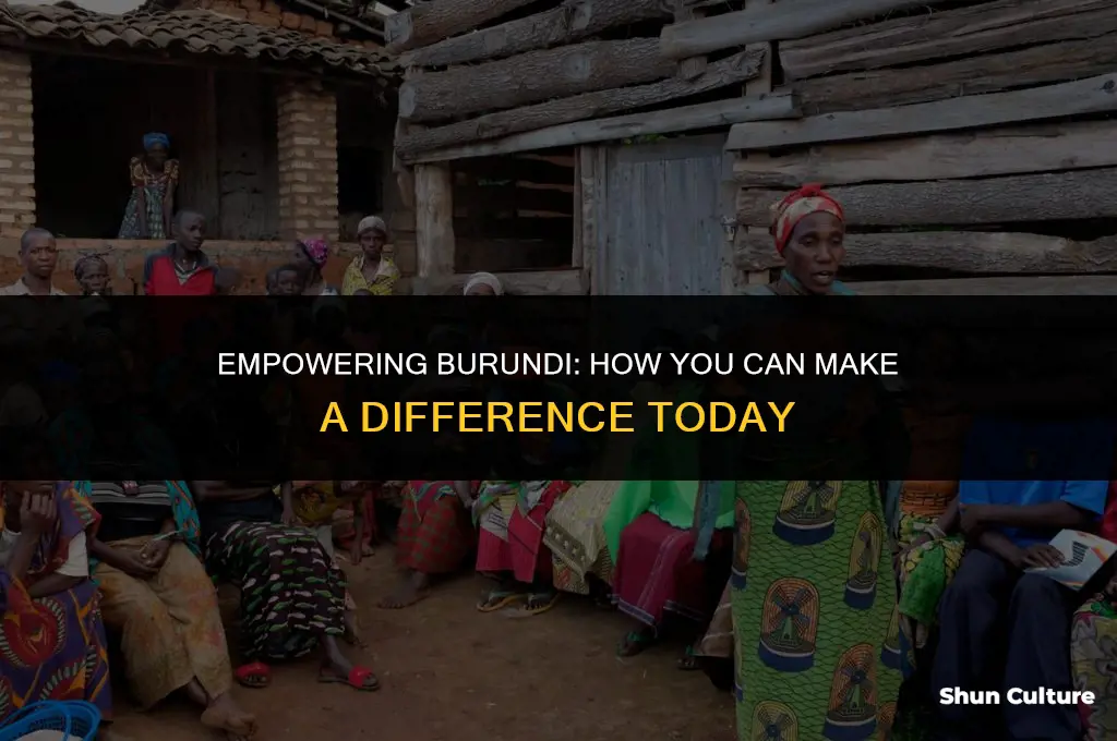 how can people help burundi