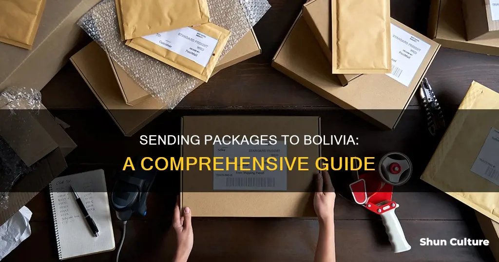 how can send packages to bolivia