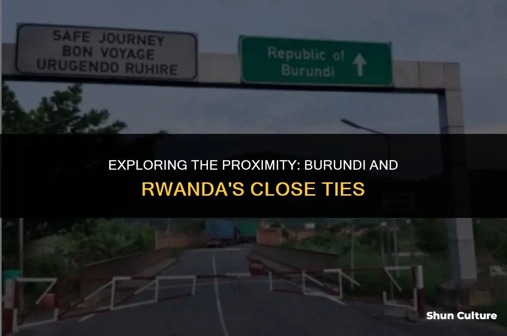 how close are burundi and rwanda