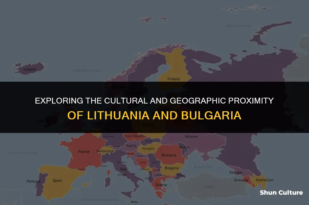 how close are lithuania and bulgaria