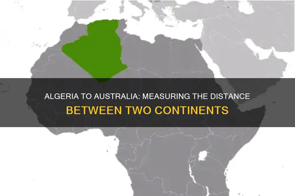 how close is algeria to australia