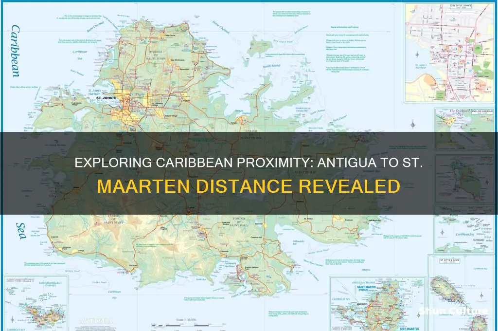 how close is antigua to st maarten