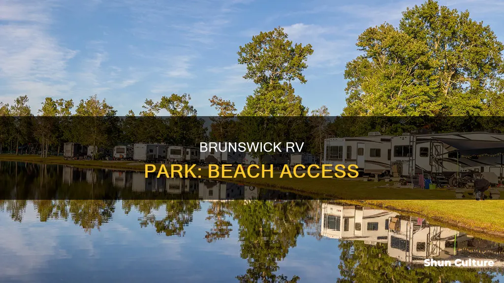 how close is beach to brunswick rv park to beaches