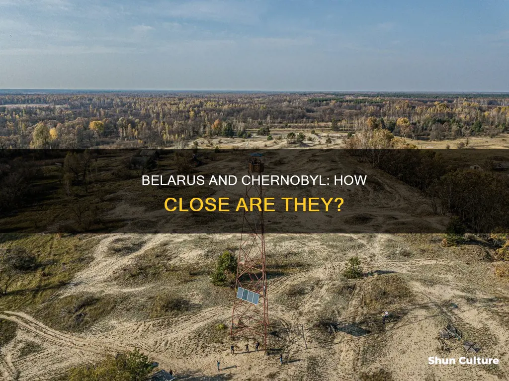 how close is belarus to chernobyl