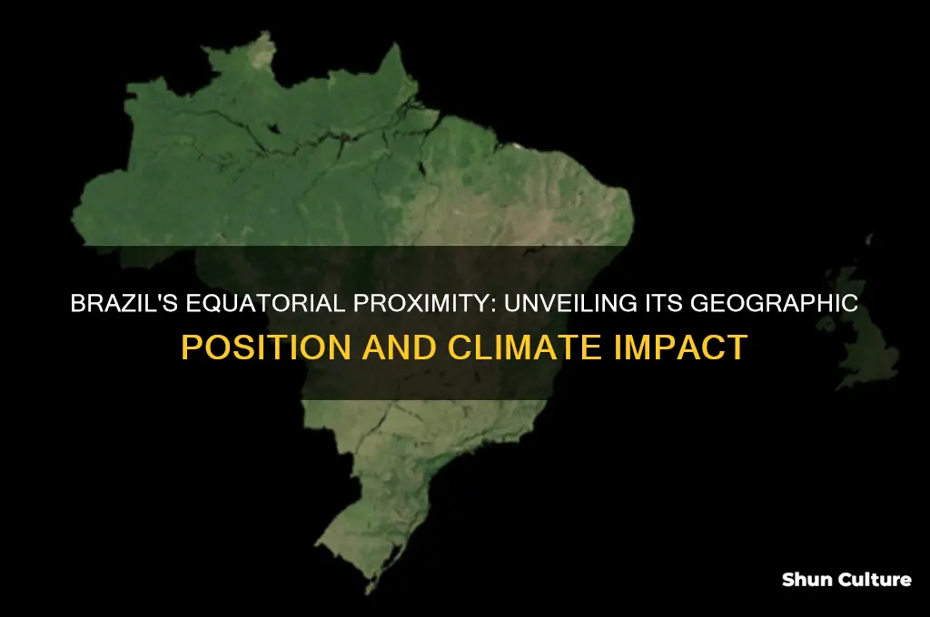 how close is brazil to the equator