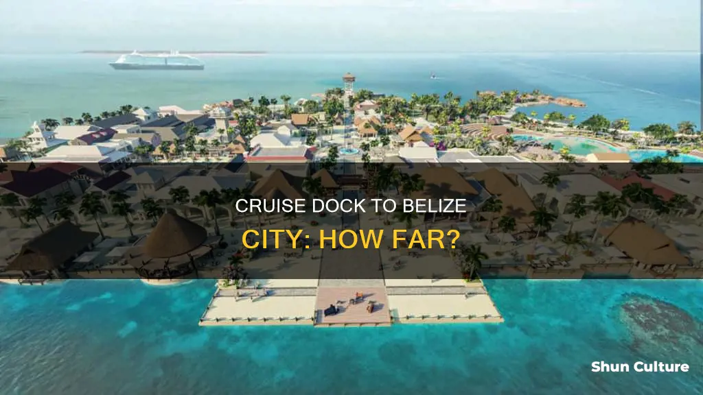 how close is city to cruise dock in belize