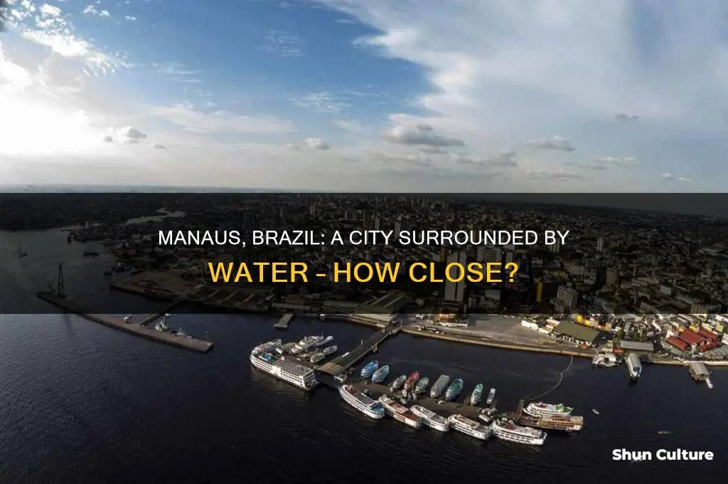 how close is manaus brazil to water