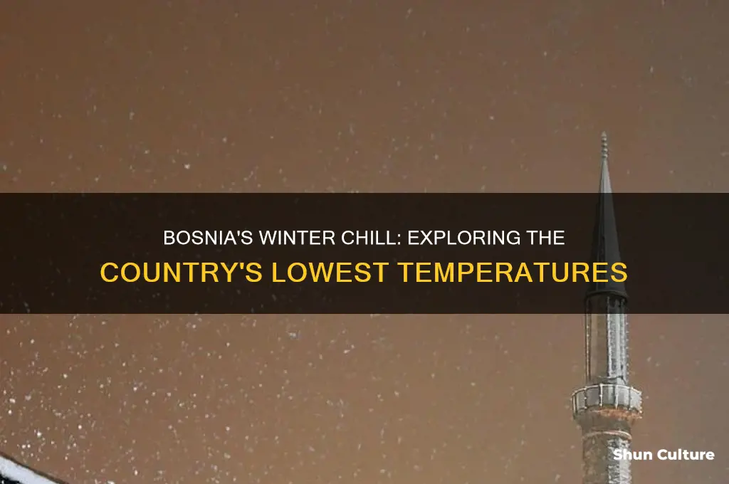 how cold does it get in bosnia
