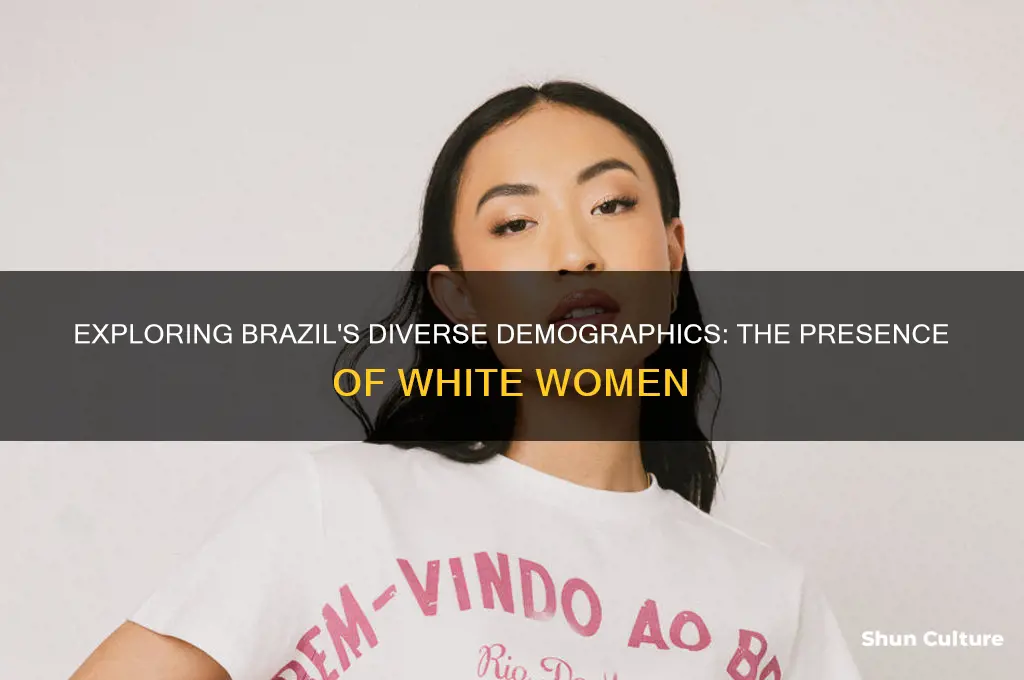 how come there are soo many white girls in brazil