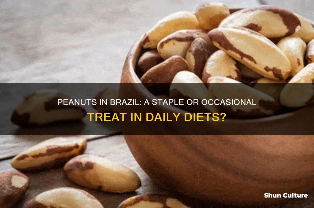how common is peanuts in brazil diet