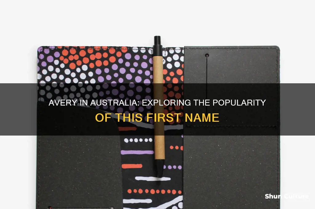 how common is the first name avery in australia
