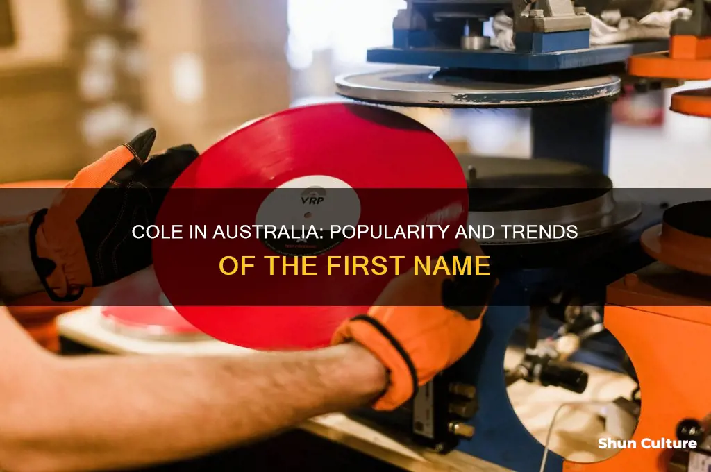 how common is the first name cole in australia