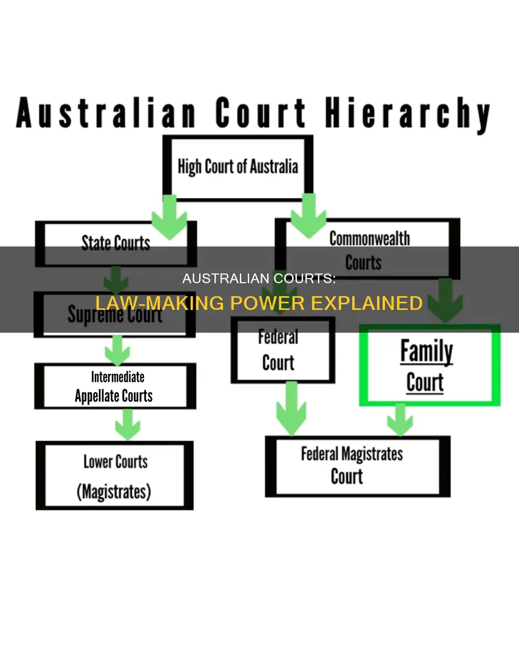 how courts make law in australia