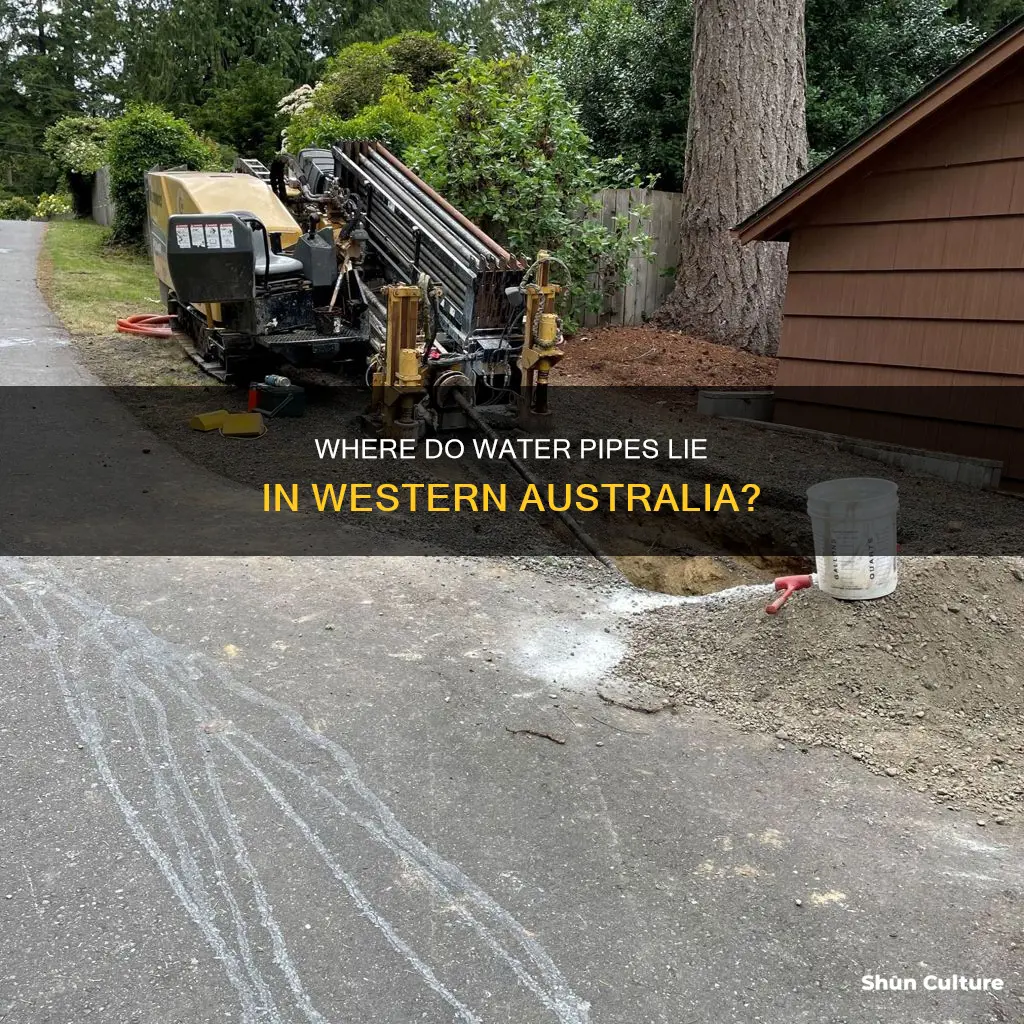 how deep are water pipes buried western australia