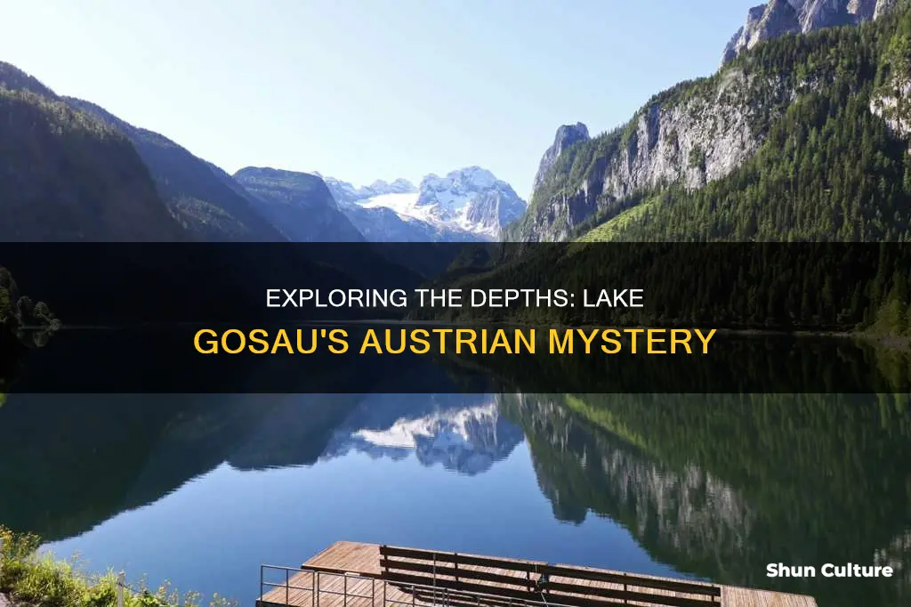 how deep is lake gosau in austria