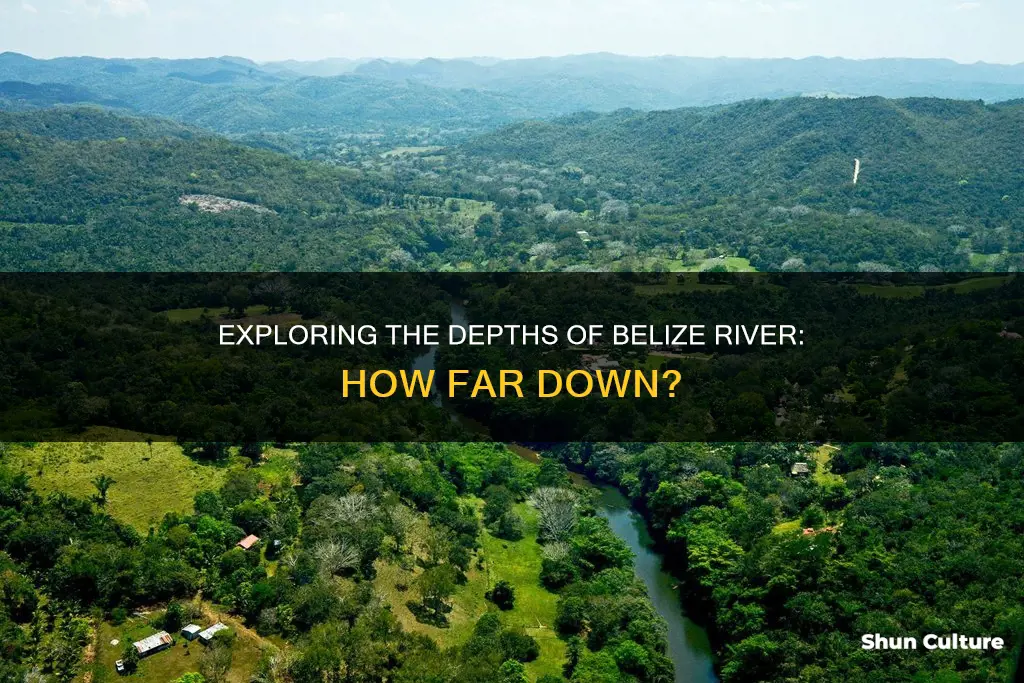 how deep is the belize river